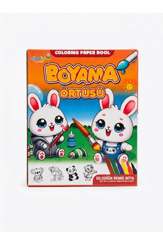 Boyama Örtüsü Rulo Boyama Kağıdı Çocuklar İçin Eğlenceli Aktivite Seti