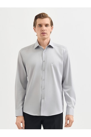 Karaca Erkek Slım Fıt Gömlek-açık Gri 11.25s.04.300 Açık Gri