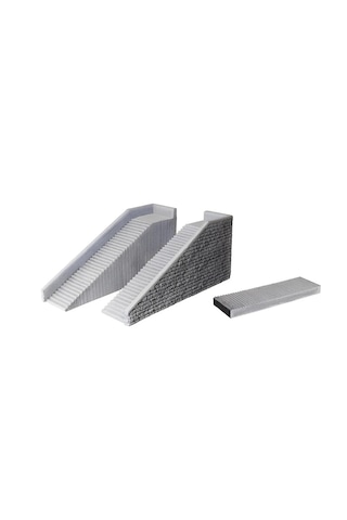 Noch 58303, 1/87 Sağa Ve Sola Sahanlıklı Merdiven Seti, 3 Parça