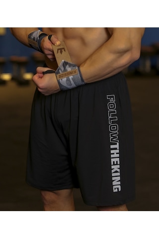 Kingsize Follow The King Stretch Şort Siyah Siyah