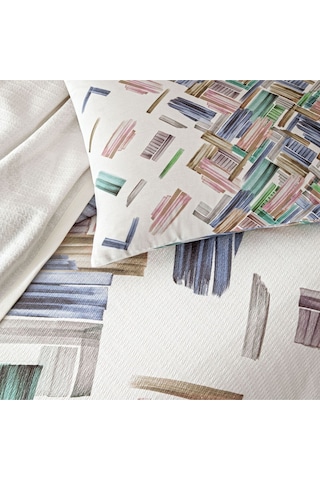 Taç Juno Tek Kişilik Pike Takımı Mavi Mavi