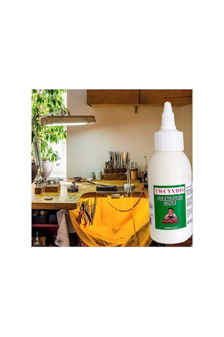 Yıwu El Sanatları, Porselen, Cam, Takı Ve Daha Fazlası İçin Şeffaf Reçine Katkılı Yapıştırıcı 100 Ml