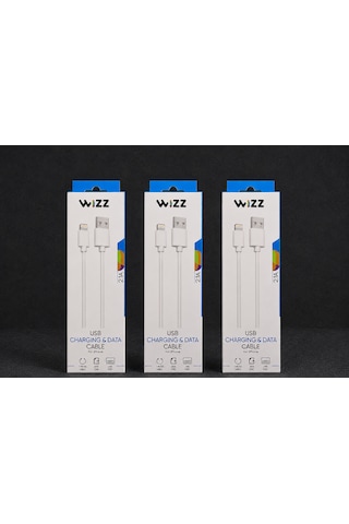 Wizz 10w Ligthning Şarj Kablosu 3 Adet Apple iPhone Uyumlu 1