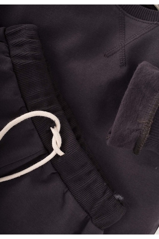 Cigit Basic Karyoka Detaylı Sweatshirt Takım 3-8 Yaş Antrasit Antrasit