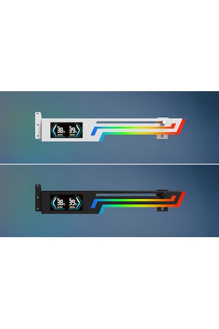 Zoko Arm Heatsync Argb Lcd Ekran Kartı Tutucu Siyah