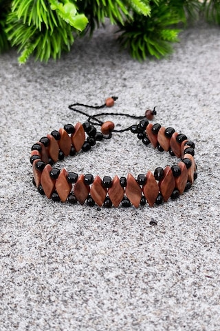 Kuka Bileklik Unisex Model Bileğe Göre Ayarlanabilir Unisex Model Bt010 Kahverengi