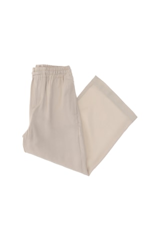 U.S. Polo Assn. Kız Çocuk Bej Loose Fit Modal Karışımlı Kanvas Pantolon 50309120-VR011