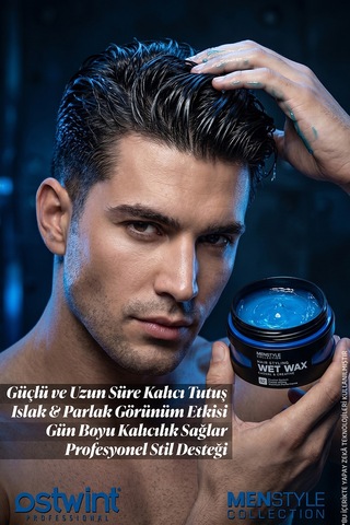 Ostwint Menstyle Collection Profesyonel Saç Şekillendirici Wet Wax 150 ML