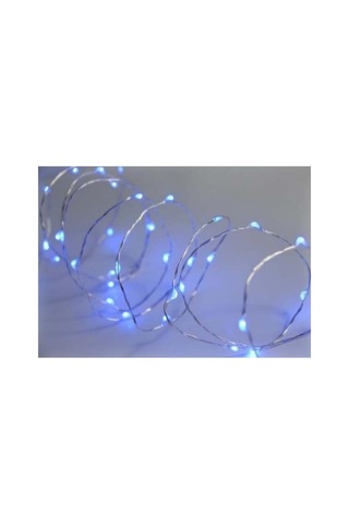 Pilli Tel Peri Led Yılbaşı Kamp Parti Led 10 Mt Beyaz Kavanoz Balon Süsleme Karışık