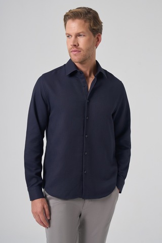 Morven Erkek Lacivert Trend Dynamic Fit Sert Yaka Gömlek 26mc004020200 Lacivert