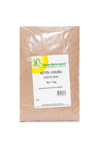 Keten Tohumu Öğütülmüş Doğal 1000 Gr Paket