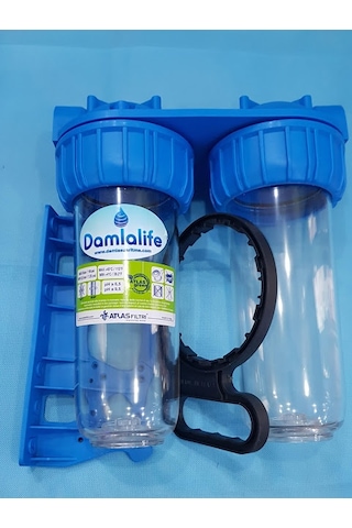 Atlas 10" Housing 2 Li Boş Filtre Kabı Bina Girişi ve Kuyu Suyu