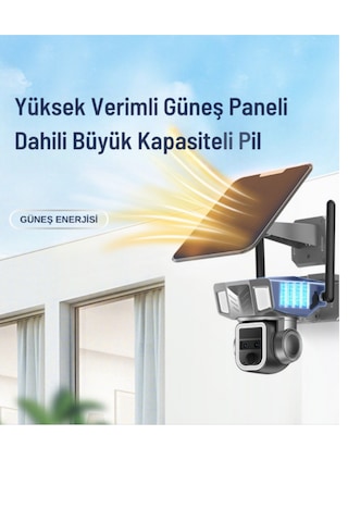 Bester 4g Simkartlı Solar Güneş Panelli Kamera Yüksek Çözünürlük