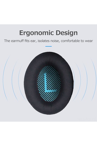 Reedark Bose Qc25 Qc15 Qc35 Uyumlu Hafızalı Köpük Yastıklı Nefes Alabilir Kulaklık Yastığı - Mavi Mavi