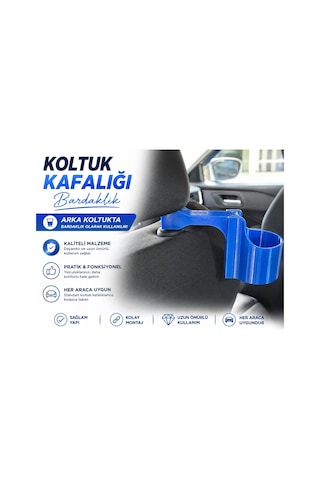 Araç Koltuk Arkası Bardaklık , Araç Mavi Şişe Ve Bardak Tutucu , Kafalık Universal Oto Bardaklık