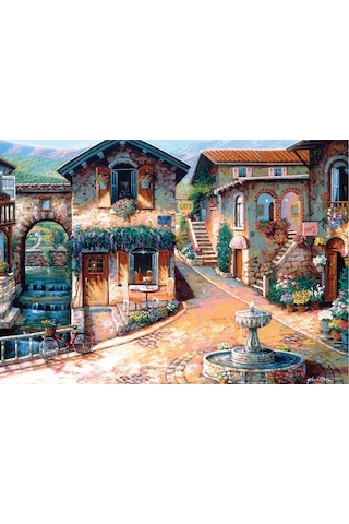 Ks Games Puzzle Villagethe Fountain 500 Parça K.20068 0685