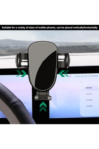 Araba Merkezi Kontrol Sabit Telefon Braketleri Navigasyon Ekran Tutucu Montajı Mg5 2021 2022 Mg7 2023 İçin Only Bracket