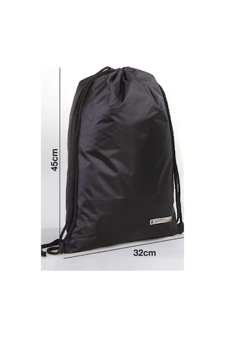 Rakerplus Siyah 32x45 Cm Su Geçirmez Büzgülü Krampon Ve Spor Çantası Siyah