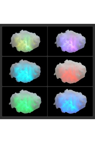 Neoglint Rgb Bulut Işıkları Renk Değiştiren Bulutlar Dekoratif Beyaz