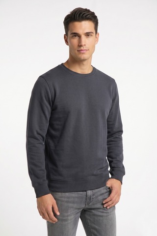 Baglan Erkek Sıfıyaka Sweatshirt Regular Kalıp Bgl-st05411 Antrasit