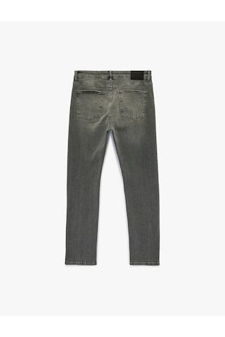 Koton Normal Bel Pamuklu Slim Fit Jean Pantolon - Brad Jean Gri 6sam40056nd Gri