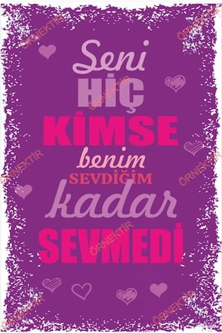 Seni hiç kimse benim sevdiğim kadar sevmedi duvar yazıları retro