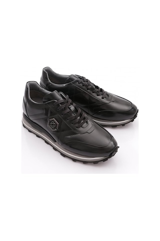 Dgn 6275 Erkek Bağcikli Sneakers Ayakkabi Siyah Açma