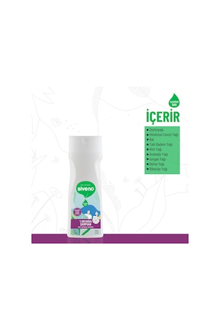 Siveno %100 Doğal Kepeğe Karşı Etkili Şampuan Günlük Bakım Yağlı Saçlar Çay Ağacı Keklik Üzümü Vegan 300 ML