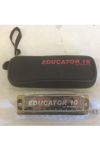 Hohner Educator 10 Delik Chromatik Pompalı Mızıka-çantalı