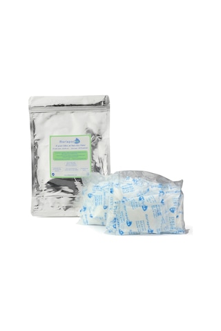 Marispacks 10 G X 50 Adet Silikajel Nem Alıcı Paket Nonwoven, Metalize Doypack Ambalajda