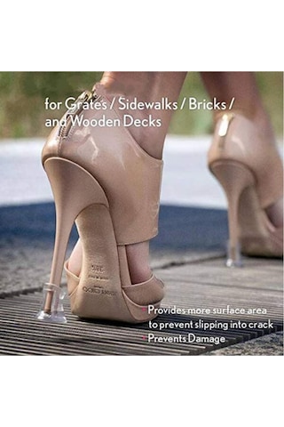 Topuklu Ayakkabı Sesi Önleyici Şeffaf Aparat 3 Çift S-m-l Ofis Içi Topuk Sesi Önleyici Kesici Şeffaf