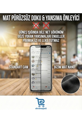 Xıaomı Redmı 13 Uyumlu Mat Hayalet 9h Nano Kırılmaz Ekran Koruyucu