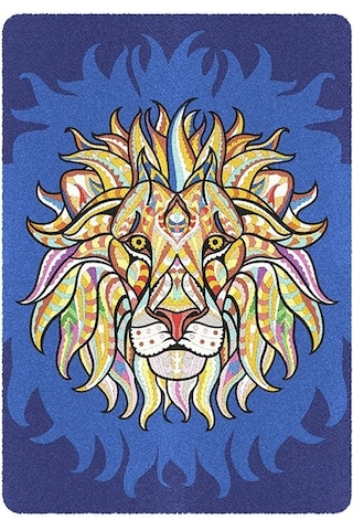 Yetişkin Kum Boyama Aktivite Seti, Sand Art Aslan Ve Vektörel 2in1-red Castle Ykt-01