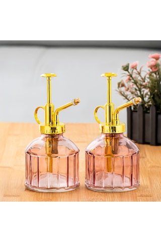 Perotti 15733 2li Mor Vintage Cam Bitki Sulama Şişesi Sulama Kabı