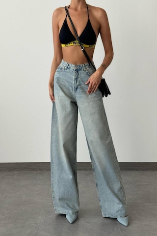 Lacarino 7588 E.w.leg Kadın Jean Pantolon Yeşil Tint
