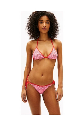 Tommy Hilfiger Kadın Triangle Baskı Detaylı Bikini Üstü-16080 Gül Rengi