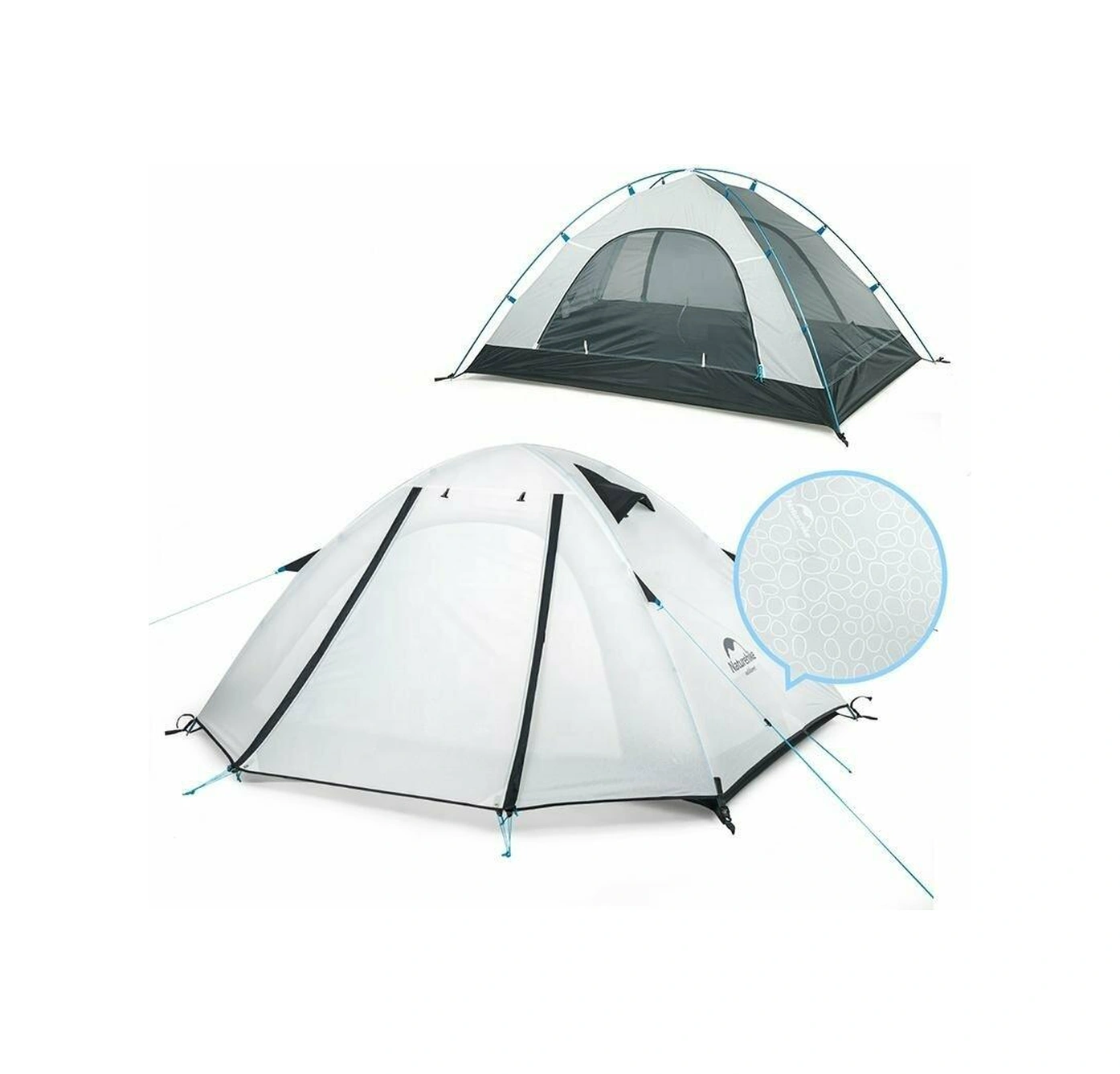 Naturehike P Serisi 2 Kişilik Beyaz Çadır Beyaz