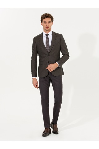 Cacharel Bordo Slim Fit Kumaş Pantolon Kırmızı