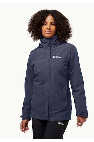 Jack Wolfskin Rotwand 3ın1 Kadın Outdoor Mont-a60333 Koyu Lacivert