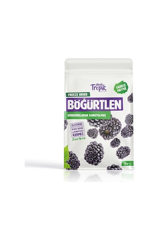 Dondurularak Kurutulmuş Böğürtlen 18 G Freeze Dried Meyve Cipsi Çıtır Meyve Kurusu 1 Adet