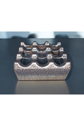 Zethome Kare Küllük Cafe Bronz Krom Kafe Kül Tablası