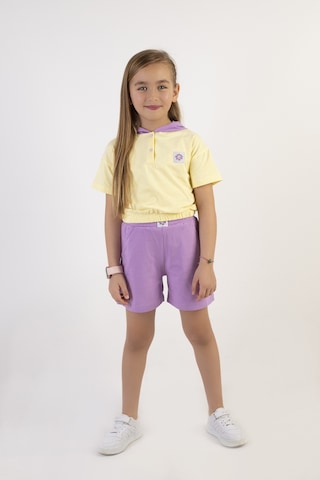 Harika Kids Kız Çocuk Kapşonlu Şortlu Alt-üst Takım 001