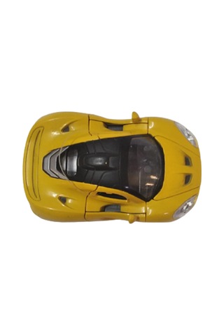 Metal Oyuncak Araba Tek Kapılı Sarı Sesli Kapıları Açılan