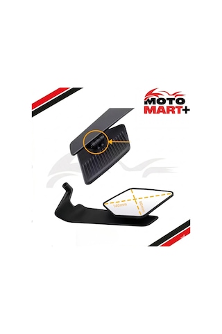 Yamaha Xmax 250 Geniş Camlı Katlanır Ayna H2 Mr0017
