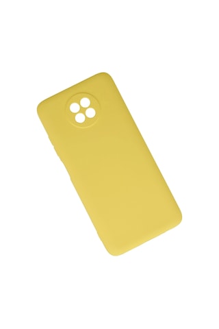 Cosmotex Newface Xiaomi Redmi Note 9 5g Kılıf Nano İçi Kadife Silikon - Sarı