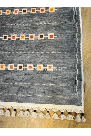 Salerno Çamaşır Makinesinde Yıkanabilir Kilim Halı Hs1011 Çok Renkli