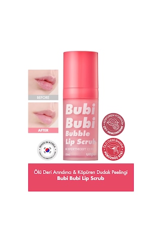 Unpa Pürüzsüz ve Yumuşak Dudaklar Köpüren Dudak Peelingi UNPA Bubi Bubi Lip Scrub