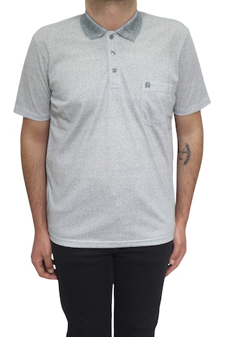 Santa Dmctekstil Erkek Kendinden Desenli Klasik Rahat Kalıp Tek Cepli Polo Yakalı T-shirt Haki