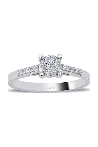 Lova 0,50 Karat Tektaş Görünümlü Pırlanta Yüzük - 1040546