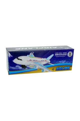 Airline Pilli Işıklı Sesli Çarp-Dön Uçak
